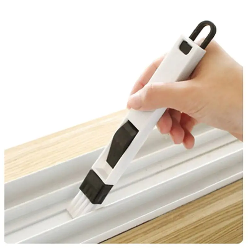 

Windows Recess Groove Cleaning Brush Crevice Brush with Dustpan Cleaning Tool Wash Screens Keyboard Kitchen Accessories