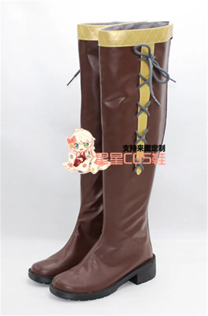 

THE IDOLM@STER Cinderella Girls Koshimizu Sachiko Long Cosplay Shoes Boots X002