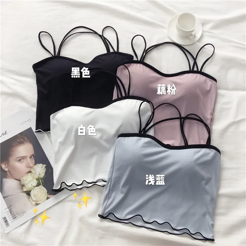 

Cross Strap Wrapped Top Sexy Women Camisole Black White Women Summer Crop Top Spaghetti Strap Top