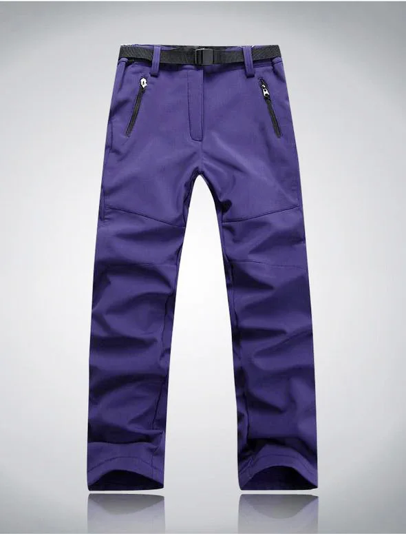 ARCTIC светильник для кемпинга, походов, лыжных брюк, женские брюки для отдыха на открытом воздухе, ветронепроницаемые, сохраняющие тепло, мягкие женские штаны AD095 - Цвет: Фиолетовый