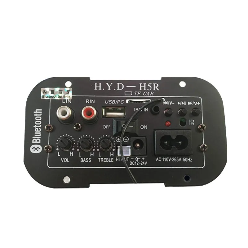 

Subwoofer Amplifier Board Car Built-in Bluetooth FM Radio 220V/12/24V