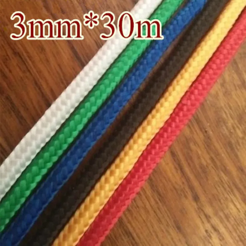 6 Colors 3mmx25m Braided Nylon Rope Polypropylene Rope Diy Accessory Hang Tag Bondage Clothes Line Boat Sailing Free Shipping Nylon Polypropylene Rope Braided Polypropylene Ropetag Rope Aliexpress