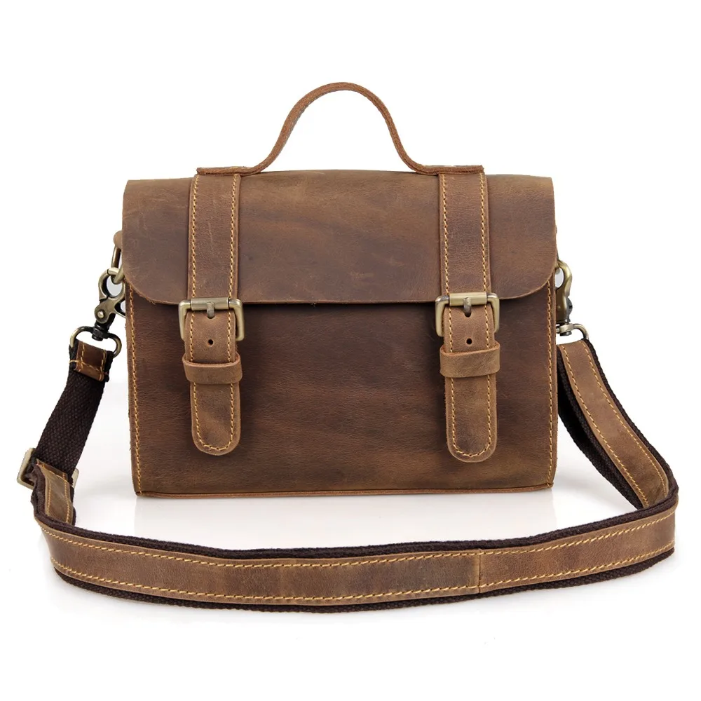 

JMD Crazy Horse Leather Womem Messenger Bag Small Top Hand Sling Bag for Girls C004R