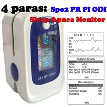 Кислорода в крови Пульсоксиметр Монитор ossimetro Сна Запись Данных Монитор SPO2 PR PI ODI