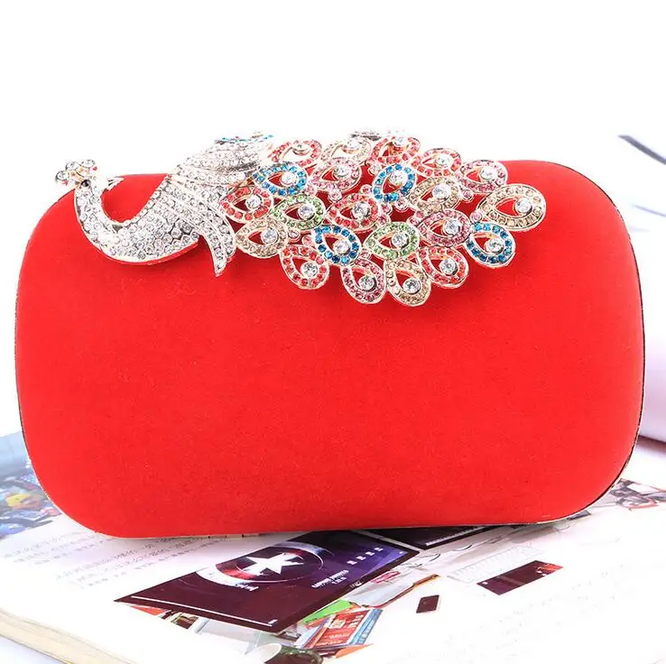 bridal red purse