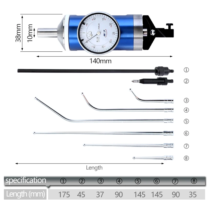 Центровочный циферблат 0-3 мм/0,01 Центровой индикатор для поиска внешнего/внутреннего диаметра измерительный прибор микрометр измерительные приборы
