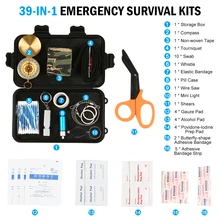 Открытый комплект жизнеобеспечения в чрезвычайных ситуациях мульти-инструменты первой помощи необходимые принадлежности Набор для кемпинга пешего туризма охоты