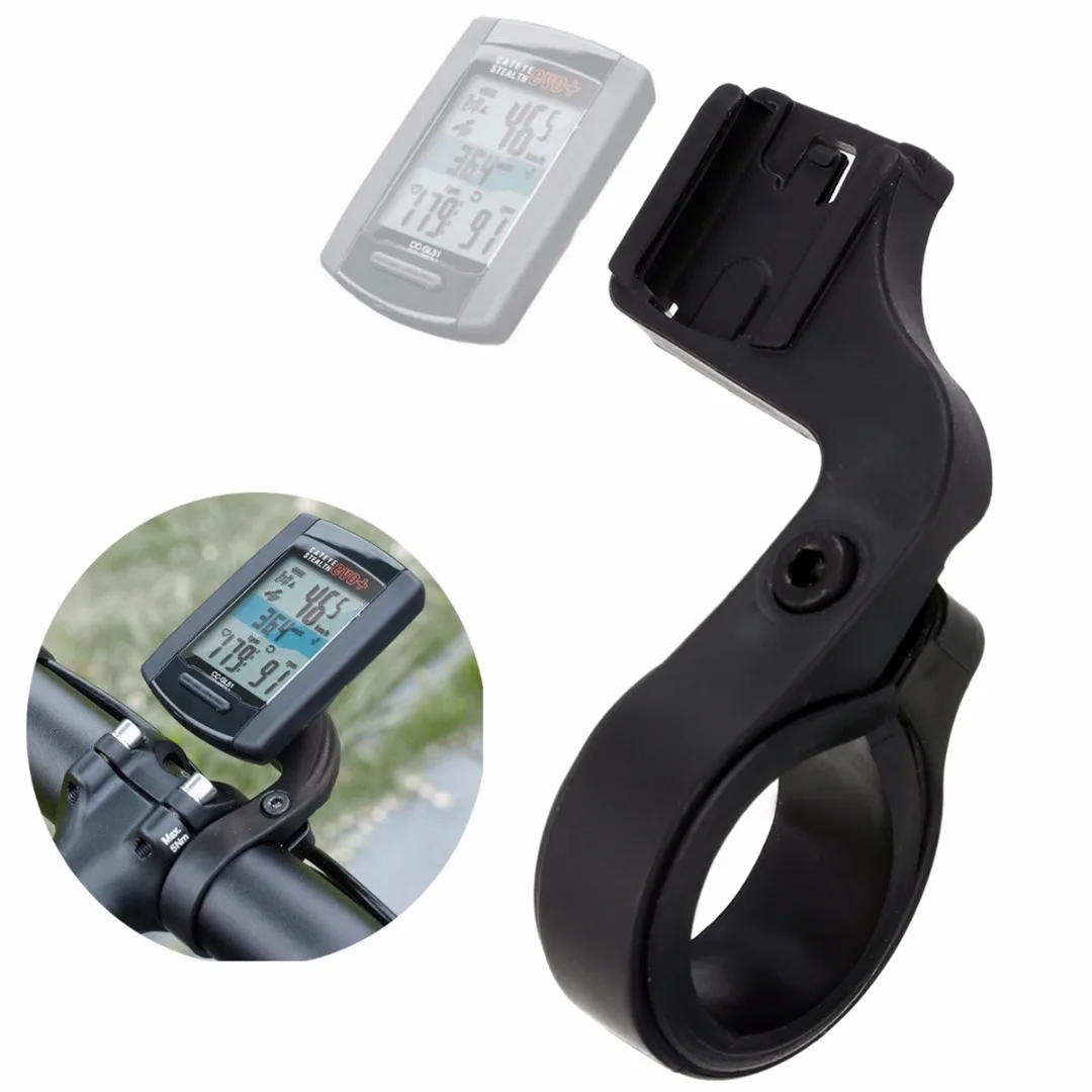 Bicycle Computer Camera Mount Holder Out Front Bike Handlebar Mount Holder For Cateye Wireless Code Table Universal Black