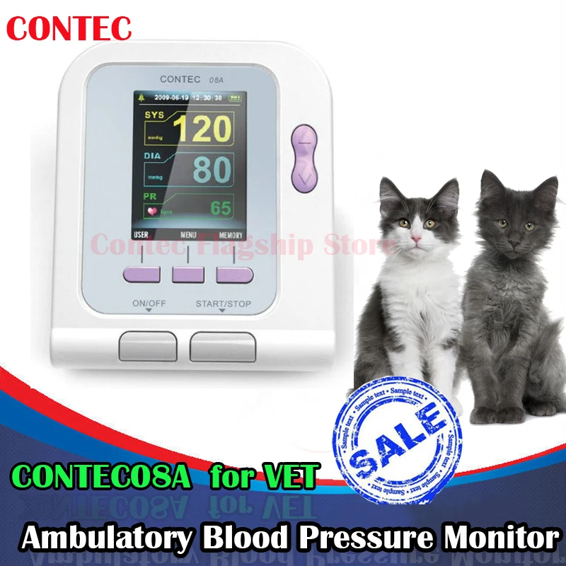 

Digital VETERINARY MULTI-FUNCTION COLORFUL DIGITAL MONITOR VET 6-11cm Cuff VET HR NIBP anmimal pet BP Monitor