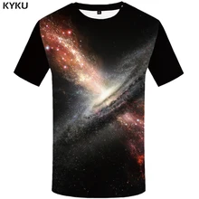 3d футболка Галактическое пространство футболка Для мужчин футболка с рисунком "Туманность" и рисунком молнии для мальчиков рубашка с принтом красочные футболки 3d психоделические футболки Повседневное