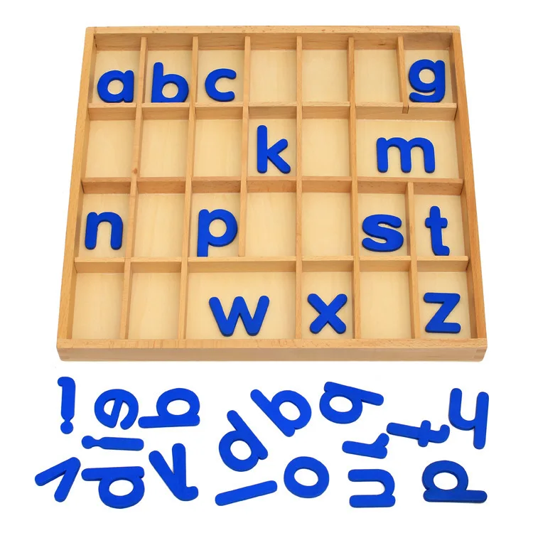 

1PC Montessori Professional Edition Pinyin Teaching Tools Kindergarten Early Learning Activity Letter Box Toys