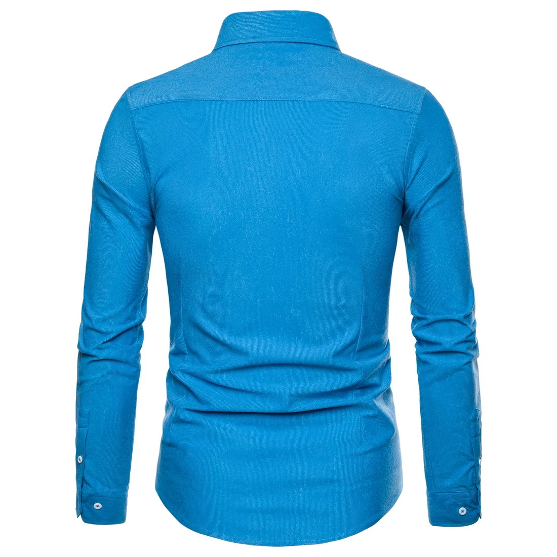 Новая мужская деловая Вельветовая рубашка с длинным рукавом, модная мужская хлопковая трендовая Однотонная рубашка с отворотом для мужчин на осень и зиму, M-5XL