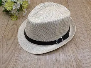10 шт. / Пояс украшения Лето% бумага детские шляпы от солнца шляпа Детская шапочка - Цвет: Белый