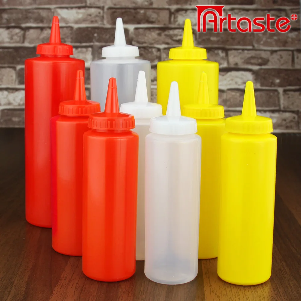 Squeeze bottles of jam jars plastic salad dressing bottle cruet squeeze