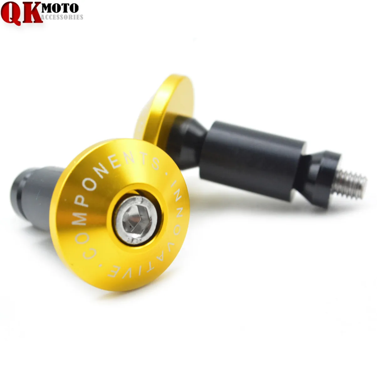 Goede R QIANKONG 7 8 #039; #039;22mm CNC motor stuur cap motocross handvat bar grips eindigt Voor yamaha ktm honda cbr500 cbr600 cbr1000 cb1000r