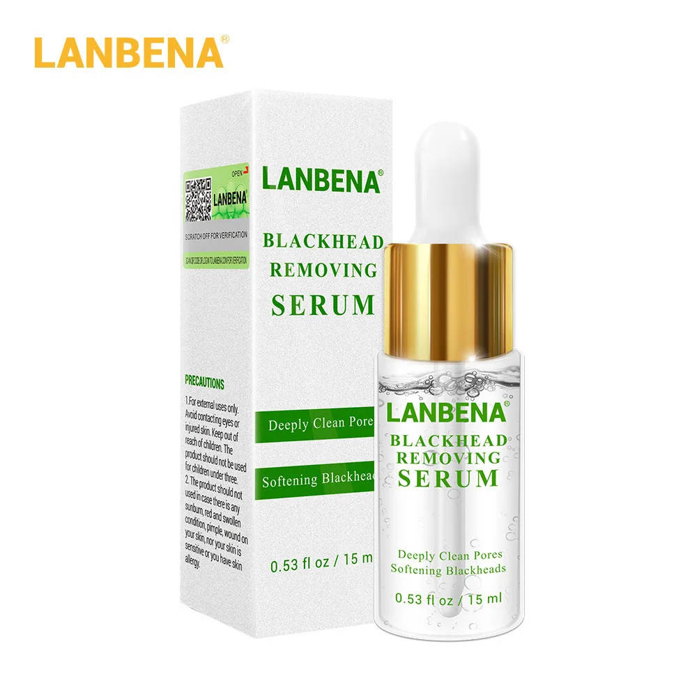 

LANBENA Blackhead Removing Serum Deep Pore Acne Pimple Gentle removal Acne Treatment Shrink Pores Purifying Skin Care 15ml