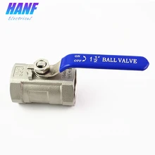 1 шт. BSP DN40 1-1/" шаровой кран внутренняя резьба 304 нержавеющая сталь цельный корпус длинная ручка