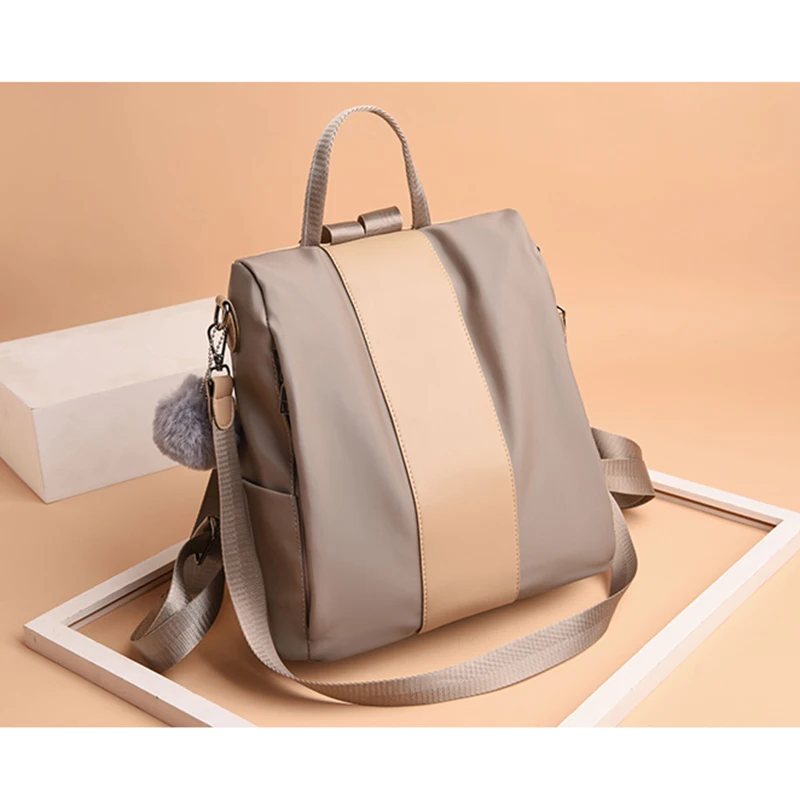 

Womens Oxford Cloth Travel Backpack Large Capacity Anti-theft Double Shoulder Bag Popular