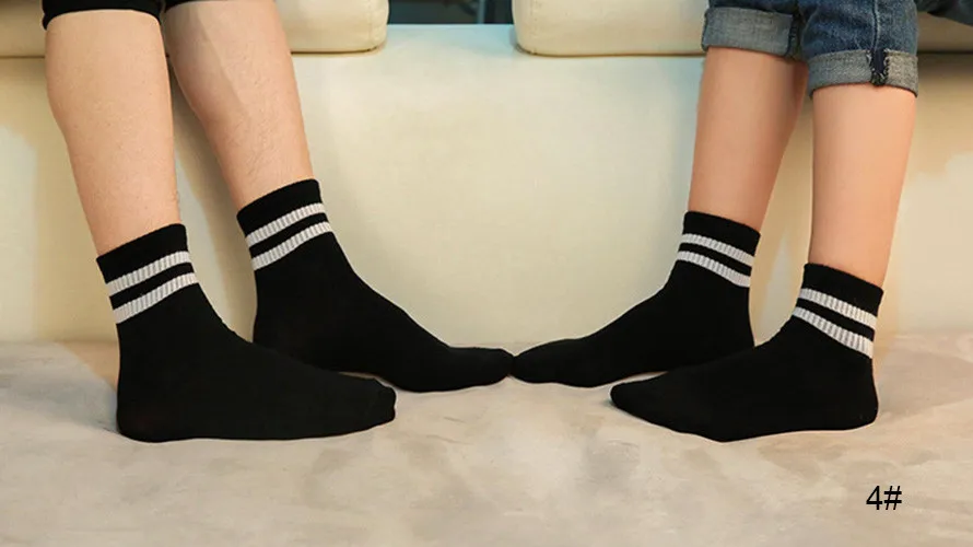 Летние модные цветные хлопковые носки, повседневные носки для девочки, мальчика, унисекс, средние пары, полосатые носки#88389