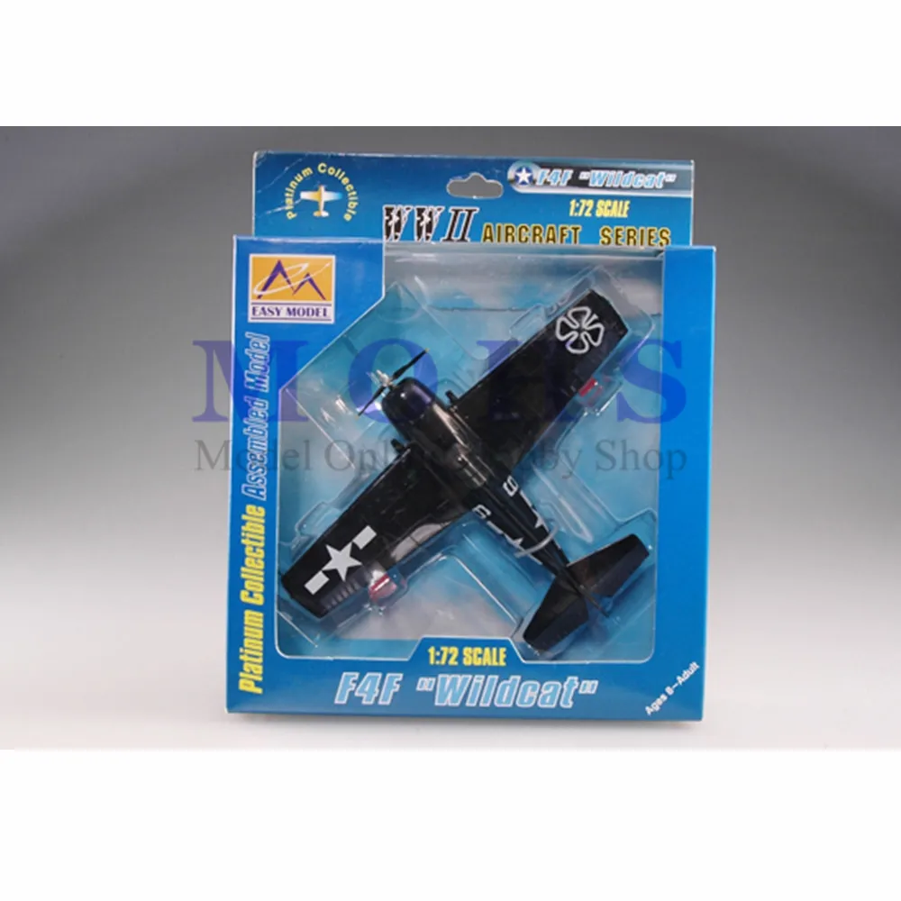 

EASY MODEL 37249 1/72 Assembled Model Scale Finished Model Scale Airplane Scale WW II Warbird F4F F4F-4 Wildcat VC-93 USS 1945
