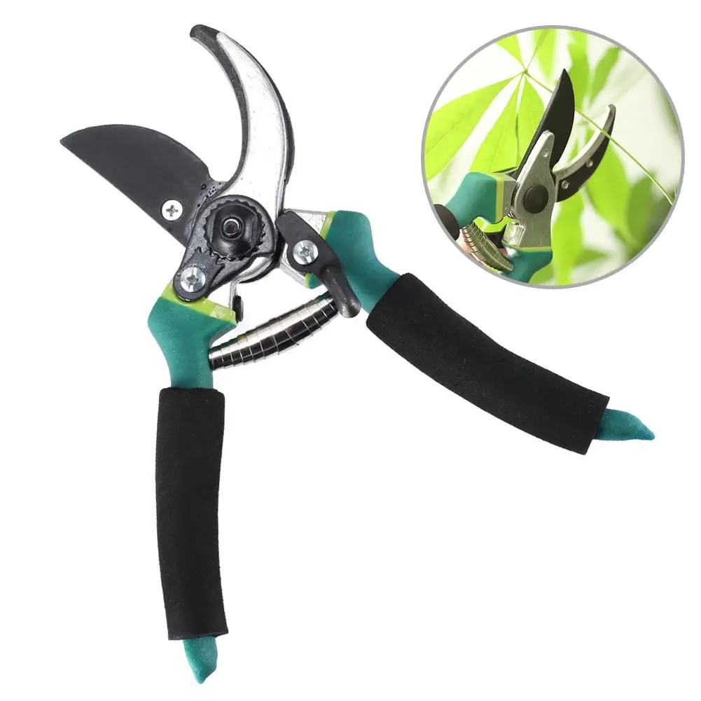 

8 Inch Professional Steel Pruning Shears Hand Pruners Garden Clippers Tool PVC Handle--M25