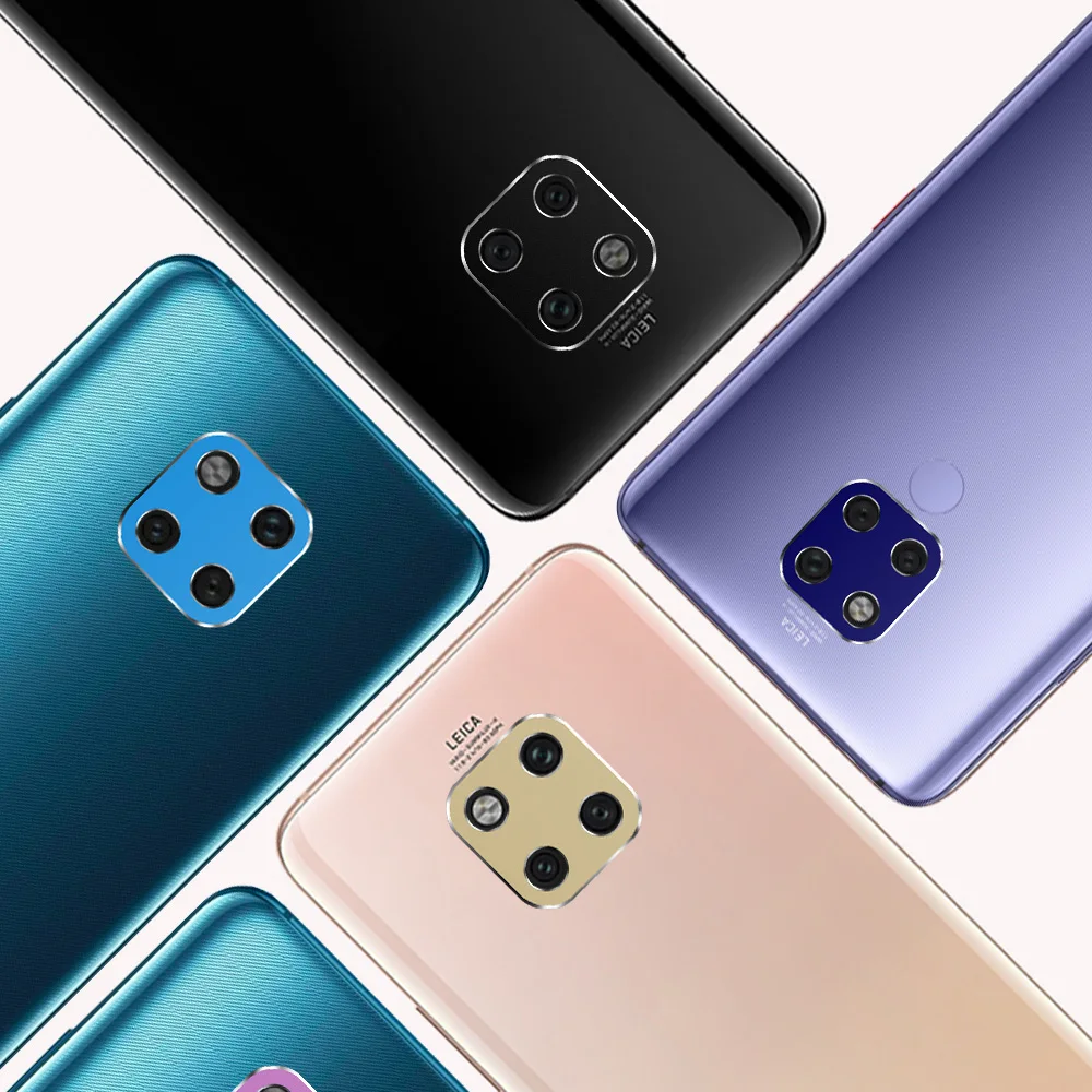 

PORTEFEUILLE Luxury Tide Coque Back Camera Lens metal aluminum Protector Tempered Film For Huawei Mate 20 pro 20 X Camera Cover