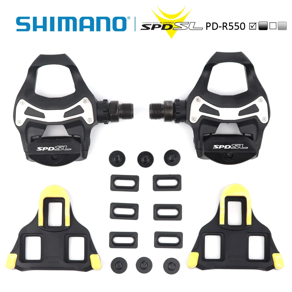 SHIMANO PD-R550 SPD SL дорожные педали и SM-SH11 плавучий велосипед самоблокирующиеся педали для велосипеда запчасти