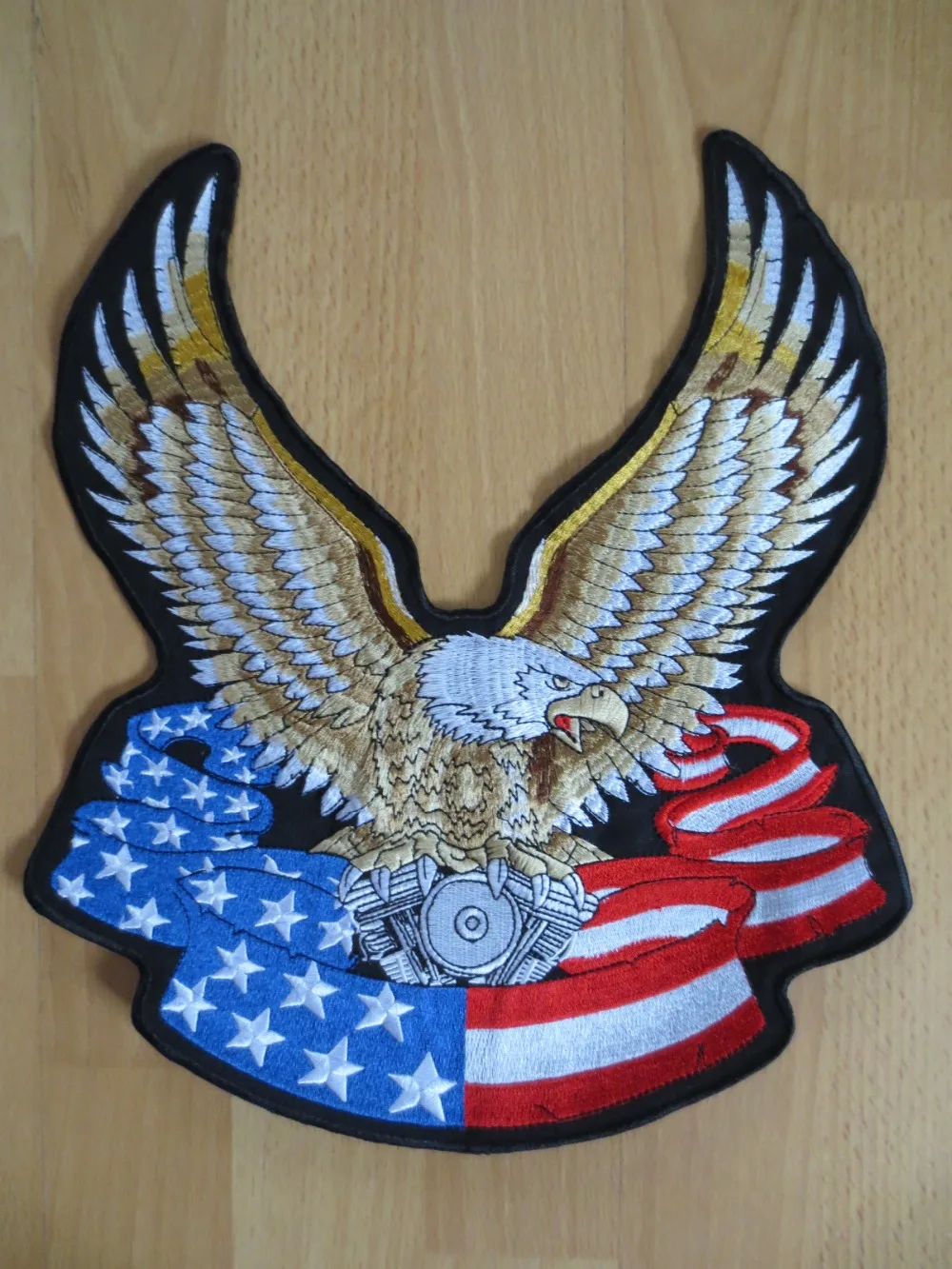 

13 inches United States flag eagle large Embroidery Patches for Jacket Motorcycle Biker