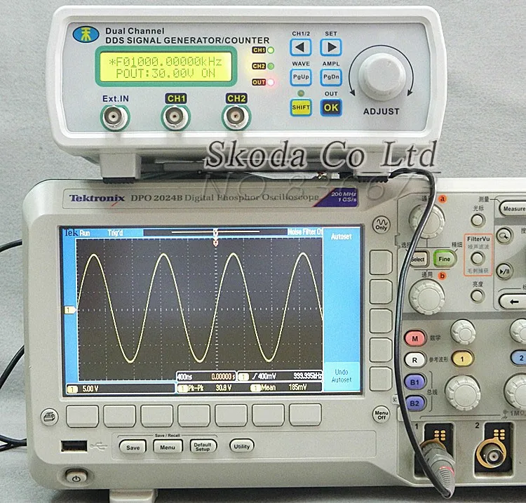 MHS-3200A 20 МГц DDS NC двухканальный функция генератор сигналов, DDS источник сигнала USB 4 вида сигнала выход