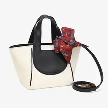Модная дизайнерская Холщовая Сумка-тоут, женская кожаная сумка, женская кожаная Сумки женский лента с украшением «бант» на плече сумки через плечо женские сумки ручной мешок, клатч, сумка
