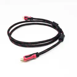 Высокоскоростной HDMI кабель с позолоченным 1,4 разъемом штекер-штекер с Красной сеткой Full HD 1080 P 3D для PS3 HDTV ЖК-дисплей CCTV DVR