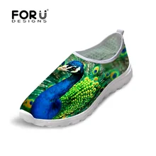 FORUDESIGNS/Новое поступление; женская Повседневная летняя пляжная обувь на плоской подошве; водяная горка; женские комфортные плоские туфли с объемным животным принтом павлина