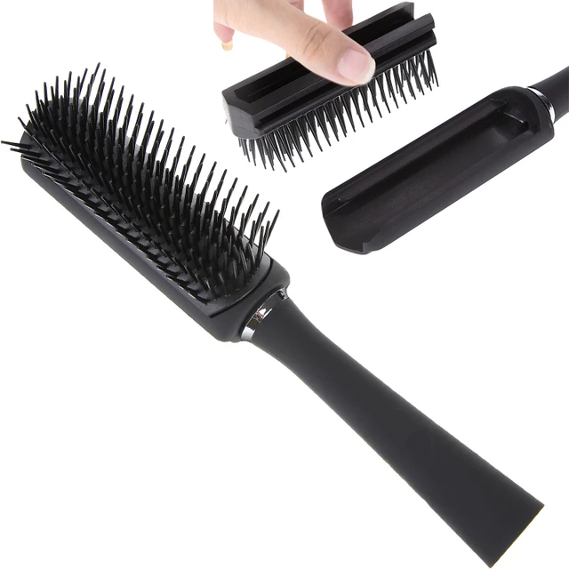 Hairdressing Anti static Tangle Hair Brush Comb Detachable Hair Brushes