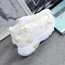 Летняя белая обувь с перфорацией женская спортивная обувь из сетчатой ткани Женская дышащая повседневная спортивная обувь на плоской подошве