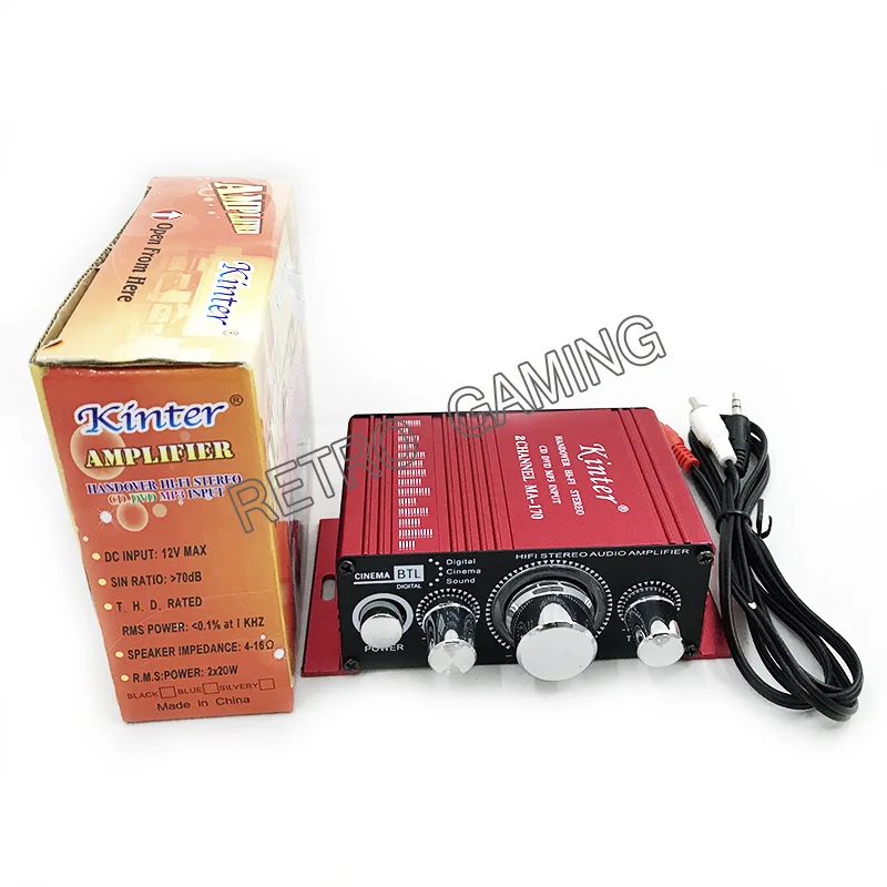 

MA-170 12V 2 channels LED Mini HIFI Stereo Amplifier for Arcade JAMMA MAME game Machine Cabinets