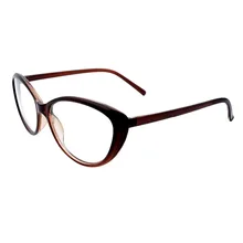 Женские Cateye модные очки для чтения кошачий глаз рецепт очки для чтения фиолетовый цветочный коричневый очки рамки Longsighted