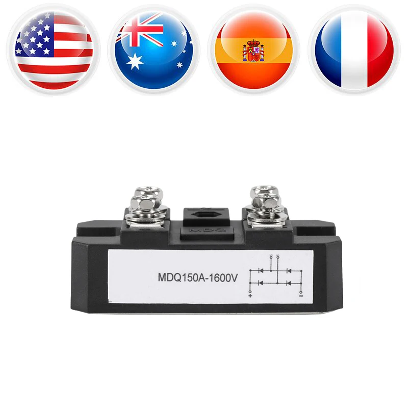 

Single-Phase Diode Bridge Rectifier 150A Amp High Power Bridge Module 1600V Best Offer Local Fast Shipping Durable