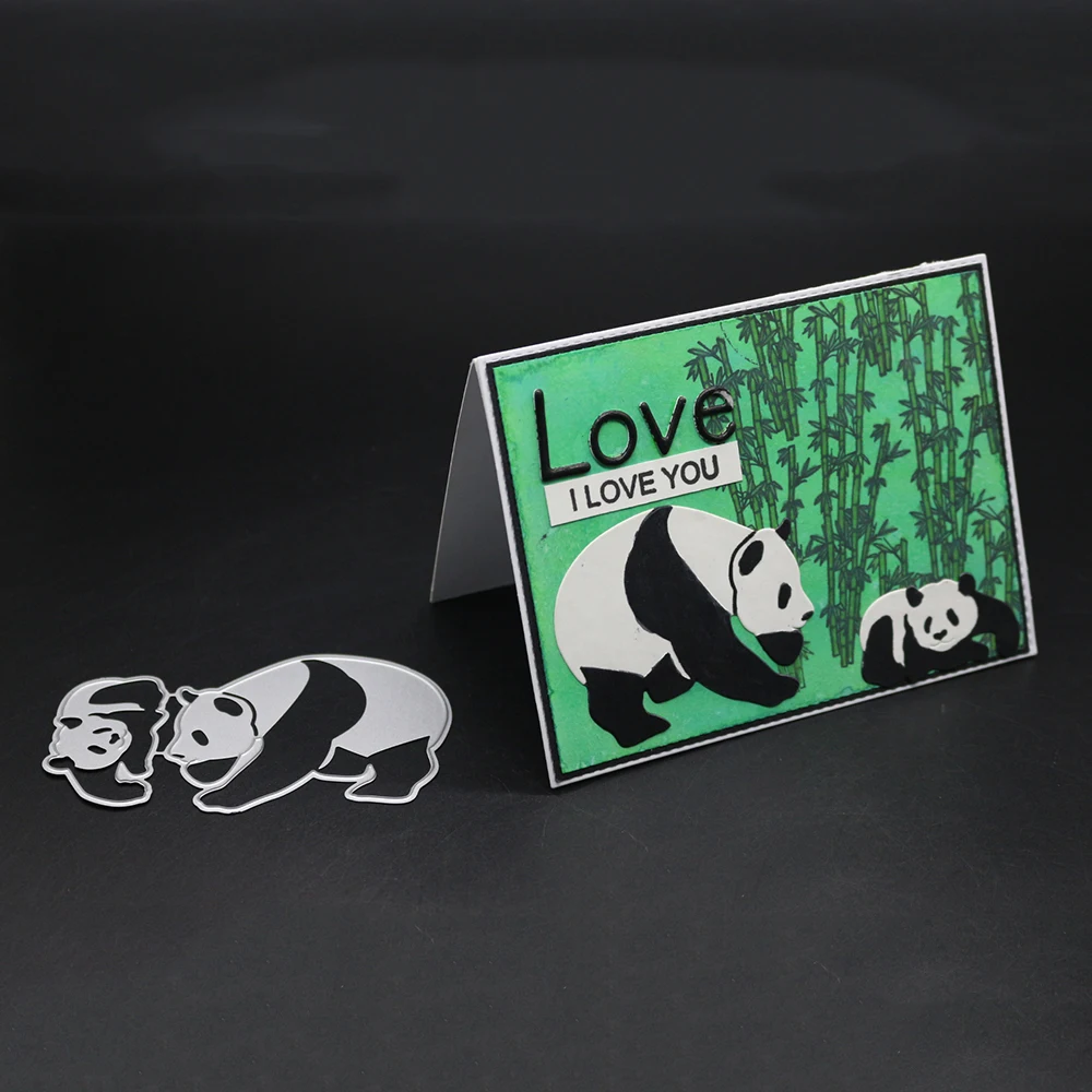  China Panda Metal Cutting Dies Stencils For DIY Scrapbooking Craft Dies Photo Frame Invitation Stam - 32963374267