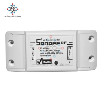 

433mHz RF WIFI Smart Remote Control Switch AC220V/10A Modified Internet of Things Switches Module For Intelligent Home