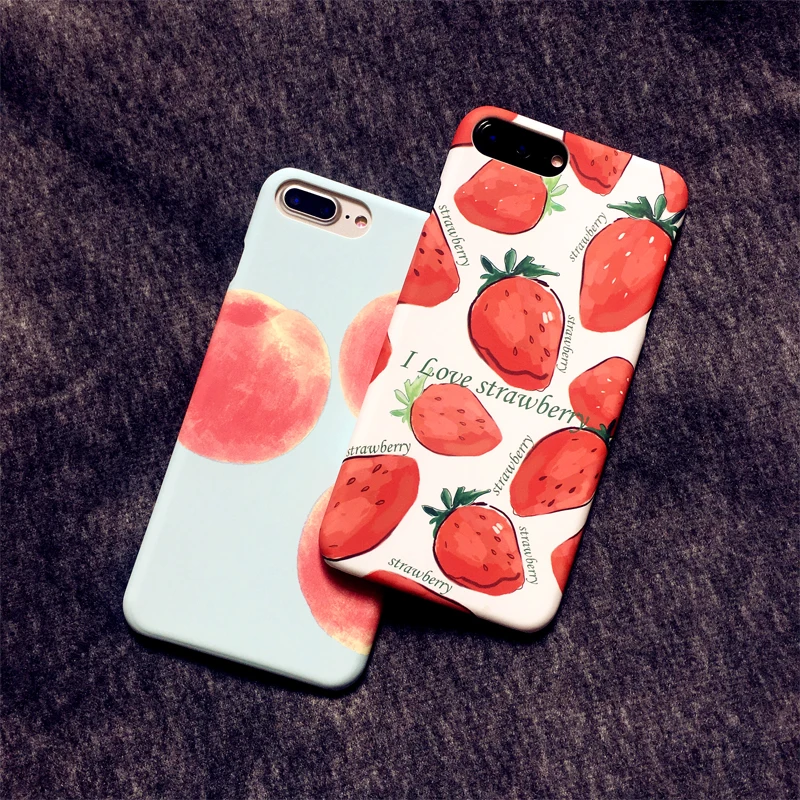 Летний арбуз персик клубника Coque жесткий Пластик Телефонные чехлы крышка для iPhone