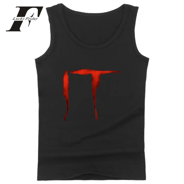 Майка LUCKYFRIDAYF Stephen King's It из фильма ужасы летние майки мужские топы для