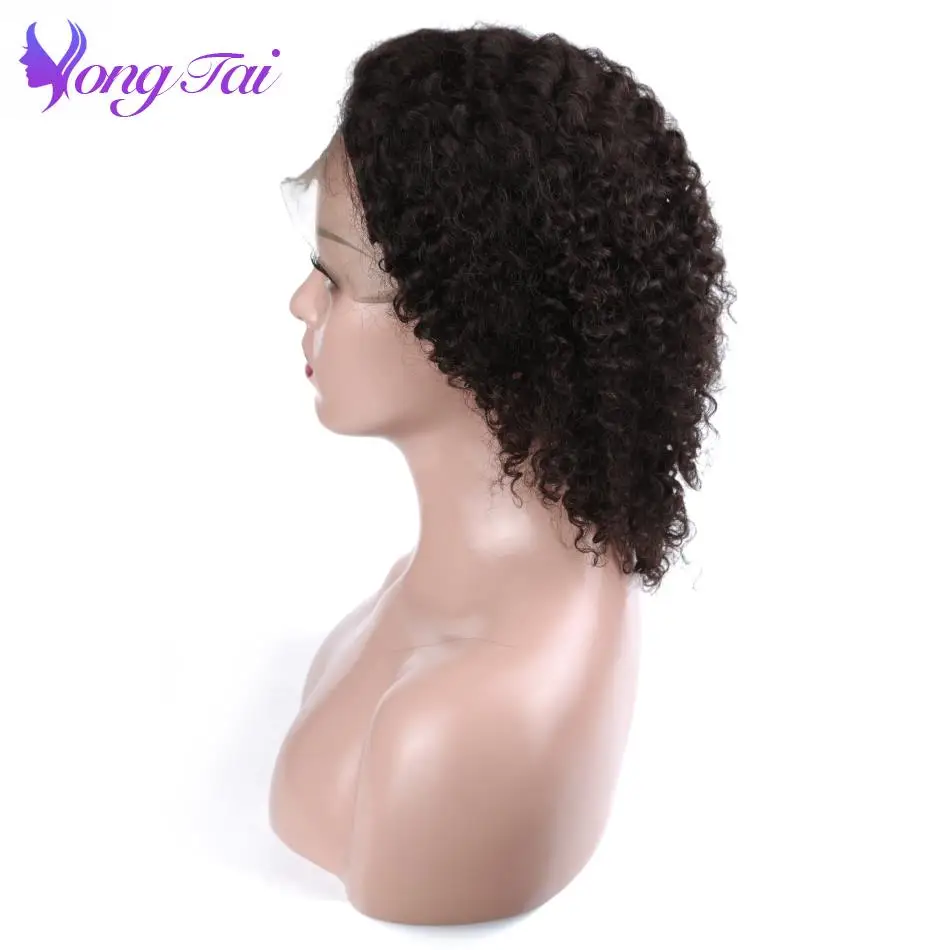 

YuYongtai hair Brazilian Kinky Curly Lace Front Wigs Pre Plucked With Baby Hair Remy 13*4 Lace Front Human Hair Wigs