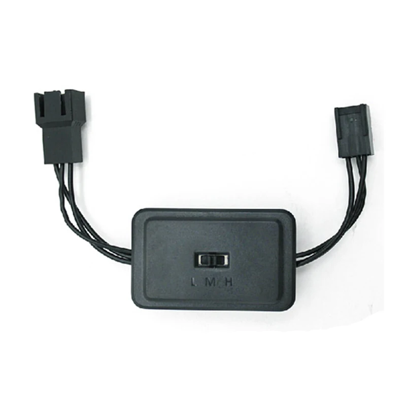 Pc Cpu 12v Cooler Fan Speed Controller Graphics Video Card Vga Case 3pin Fan 3 Level 70 85