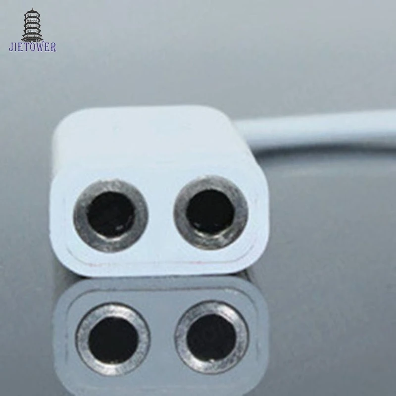 500pcs lot 1to2 3 5mm Earphone Headphone Male 1 to 2 Dual Female Y Splitter Stereo Audio Cable Adapter Jack for iPod iPhone iPad
