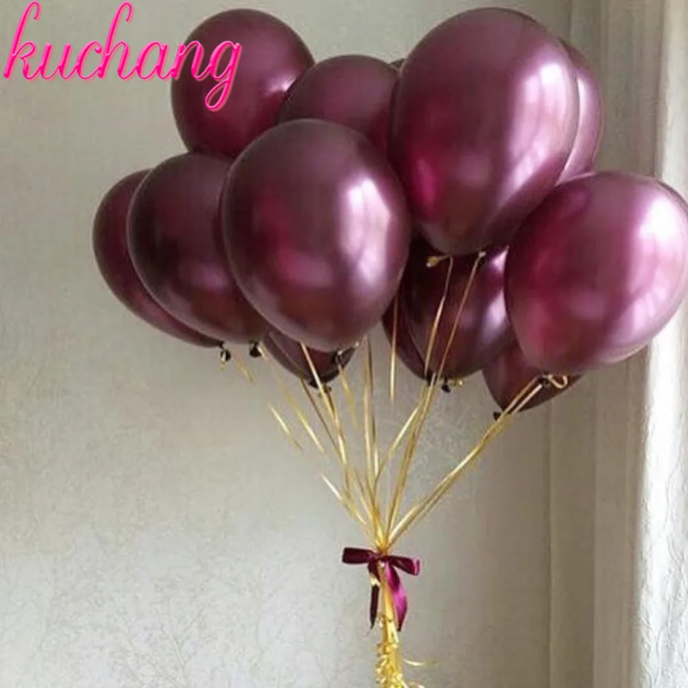 5/10 piezas de vino de Borgoña rojo de látex Globos de cumpleaños boda fiesta decoración de la boda decoración fiesta inflable Globos Ba 5/10 piezas de vino de Borgoña rojo de látex Globos de cumpleaños boda fiesta decoración de la boda decoración fiesta inflable Globos Ba