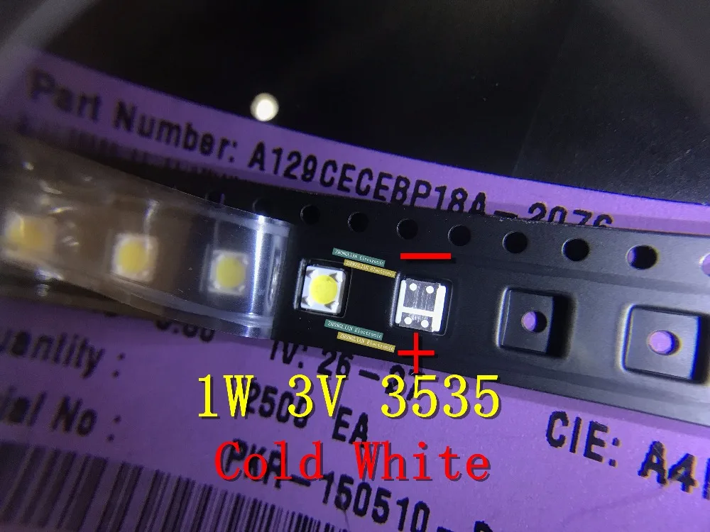 

freeshipping LED Backlight High Power LED 1W 3V 3535 3537 Cool white LCD Backlight for TV TV Application A129CECEBP19C