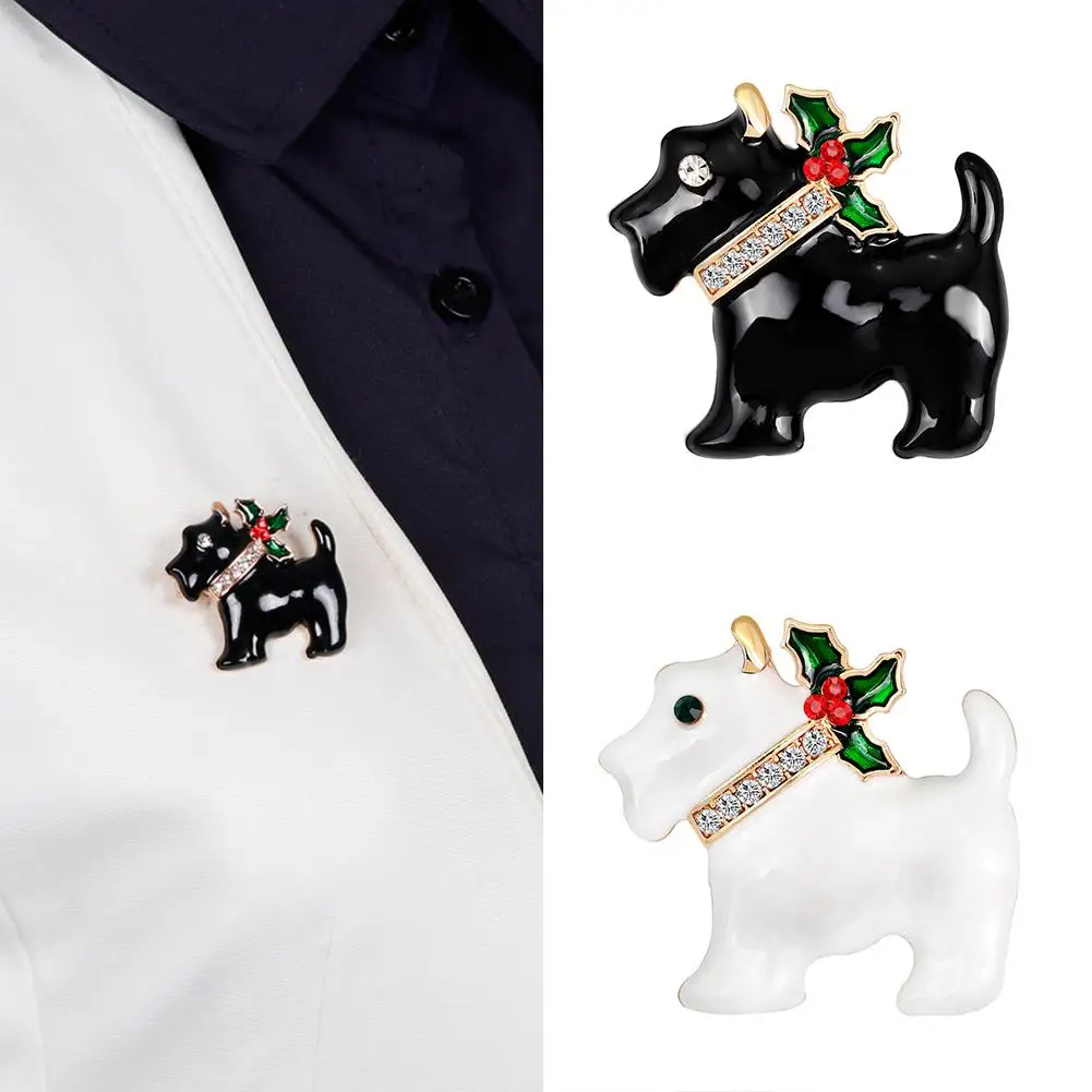 

Christmas Style Enamel Dog Shirt Demin Lapel Pin Badge Brooch Jewelry Decor