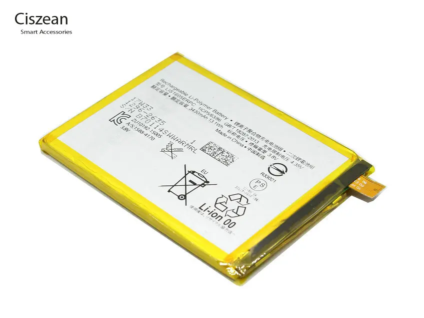 Ciszean 10 шт./лот LIS1605ERPC 3430 мАч/13.1Wh смартфон Замена батареи для E6883 Z5P Dual E6853 Z5 Premium Z 5