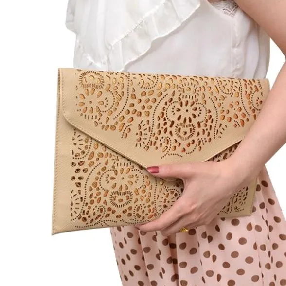 Hot-New-2015-Hollow-chains-envelope-bag-neon-color-cutout-bag-pu-candy-color-day-clutch