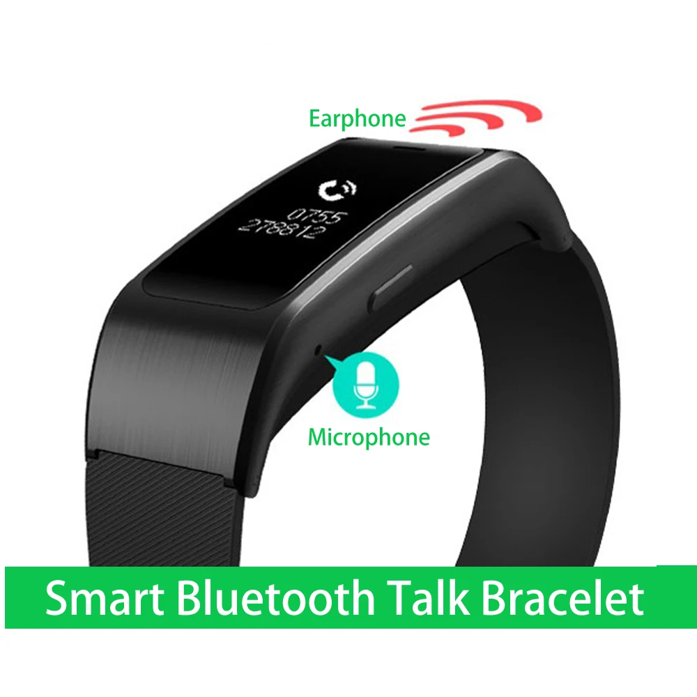 Smart Wristbands A96 Smart Bluetooth Talk Bracelet Bluetooth Speaker Earphone for IOS Android Smartphones Sleep Fitness